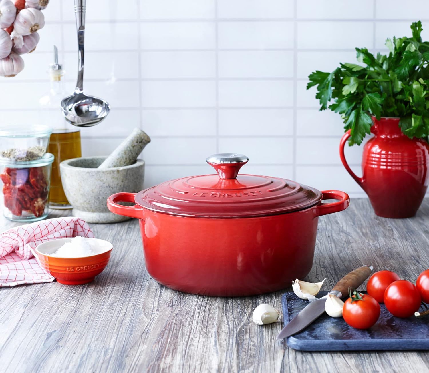 Le Creuset Signature Poggiamestolo In Gres 15,2 Cm - Colore Sale Marino
