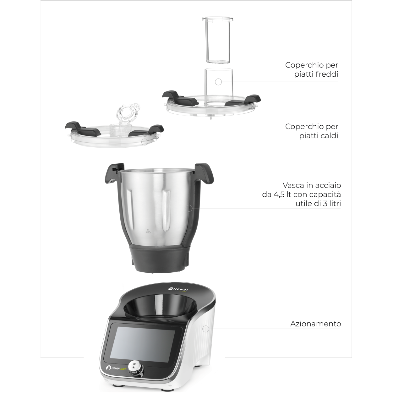 HENDI | CHEF ROBOT MULTIFUNZIONALE
