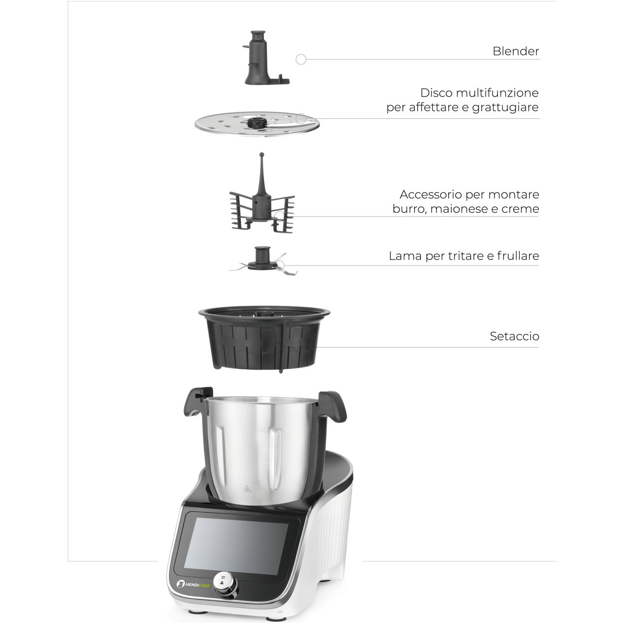 HENDI | CHEF ROBOT MULTIFUNZIONALE
