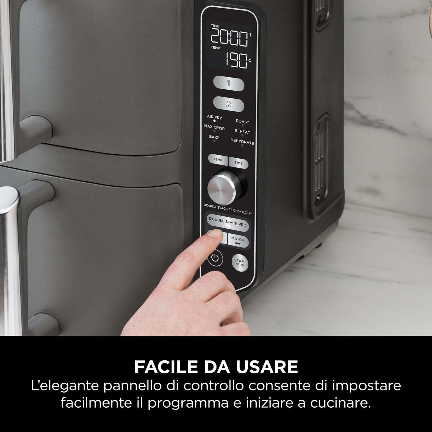 NINJA | FRIGGITRICE AD ARIA DOUBLE STACK XL DA 9.5 LT SL400EU