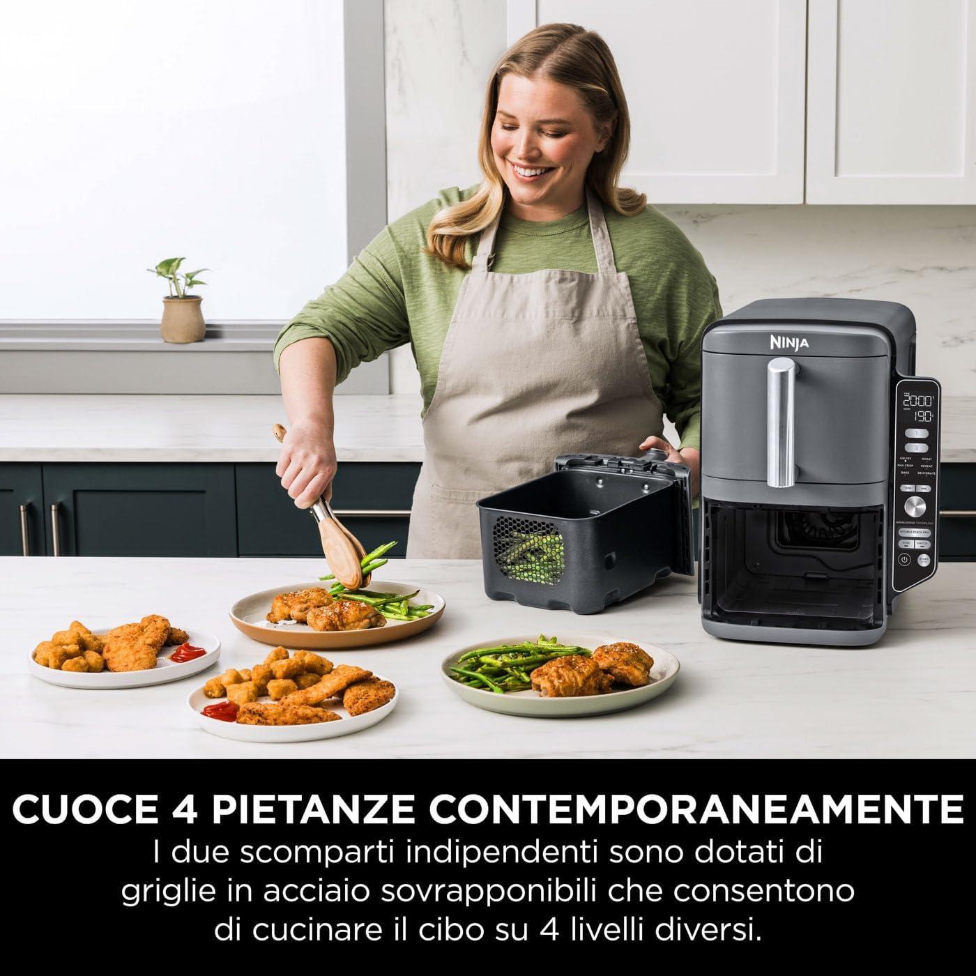 NINJA | FRIGGITRICE AD ARIA DOUBLE STACK XL DA 9.5 LT SL400EU