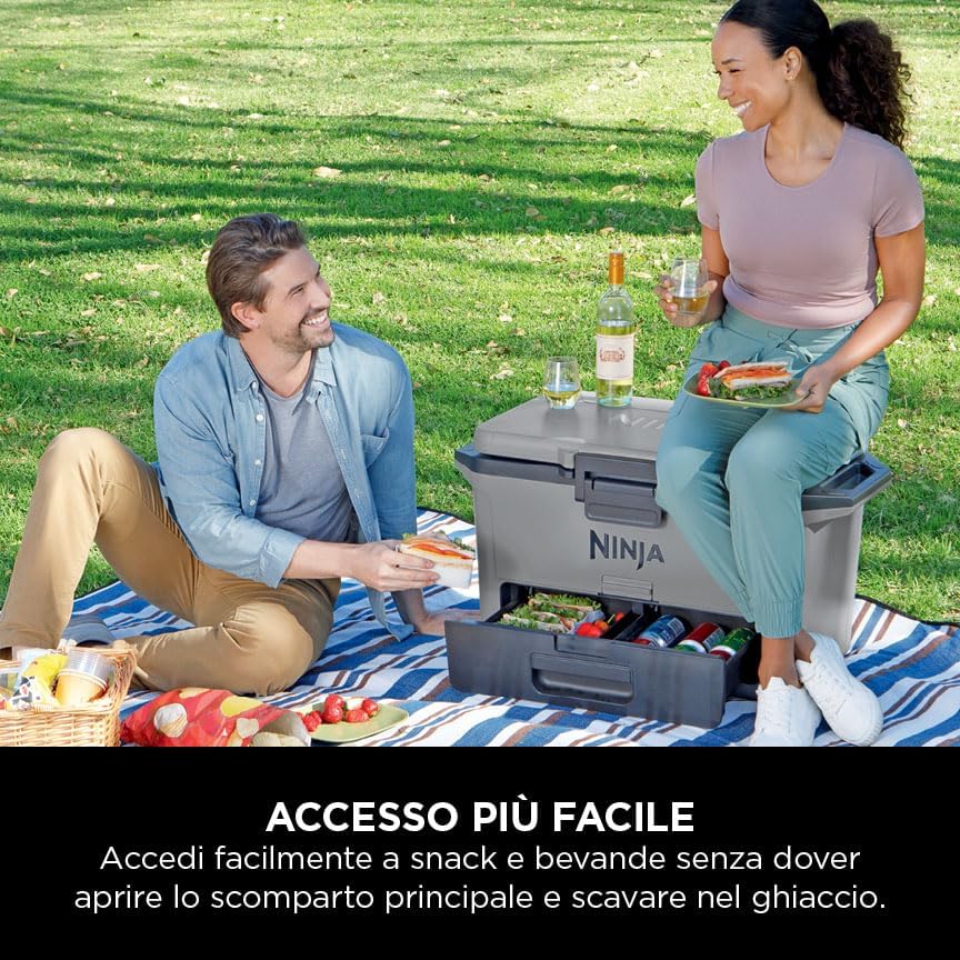 NINJA | GHIACCIAIA RIGIDA FROSTVAULT 47 LT - GRIGIO ARDESIA