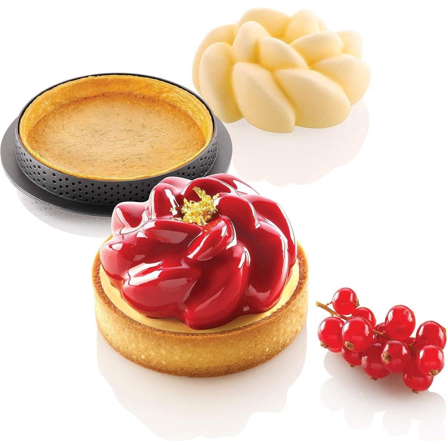SILIKOMART | KIT RING ROUND FLEUR 8 CM