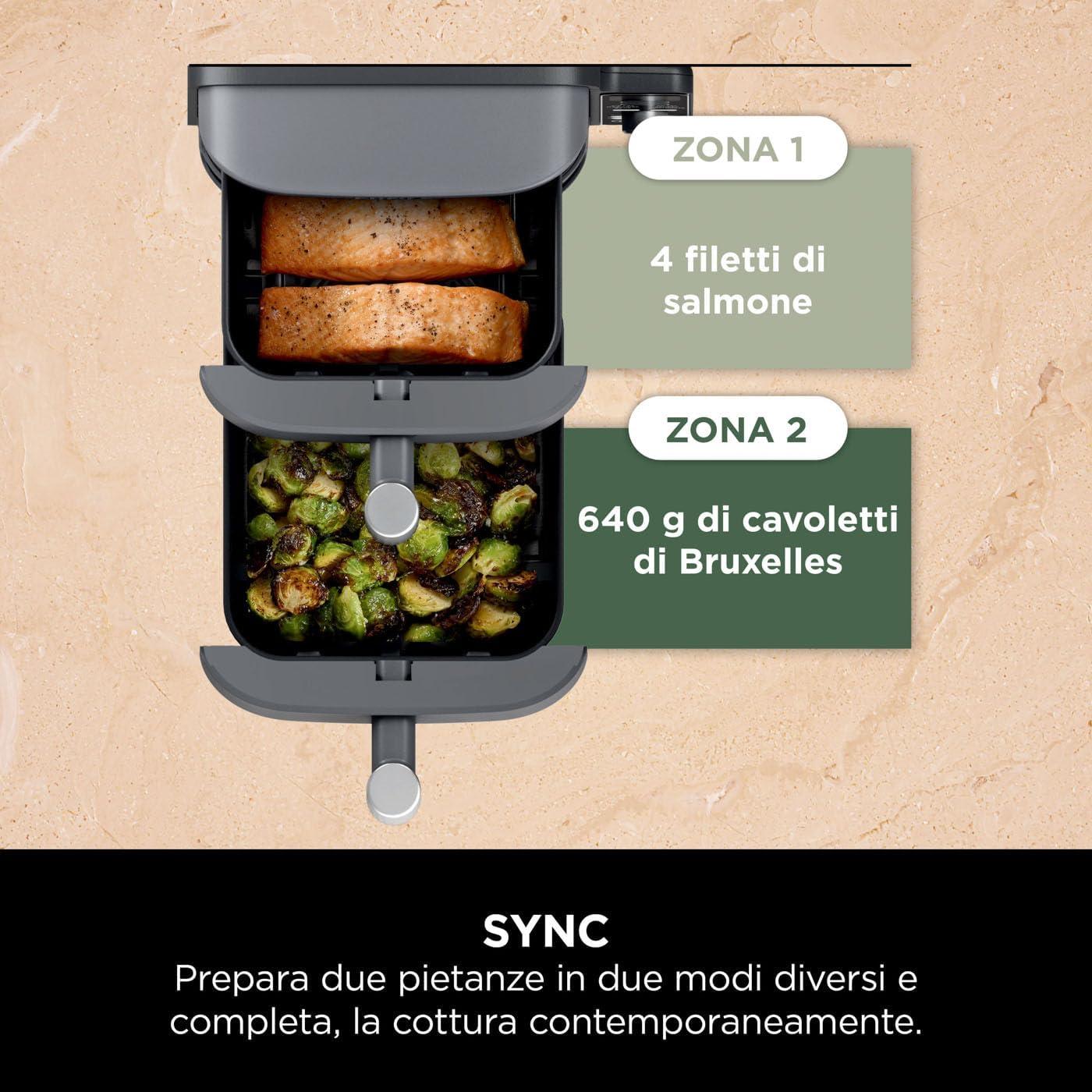 NINJA | FRIGGITRICE AD ARIA DOUBLE STACK XL DA 9.5 LT SL400EU