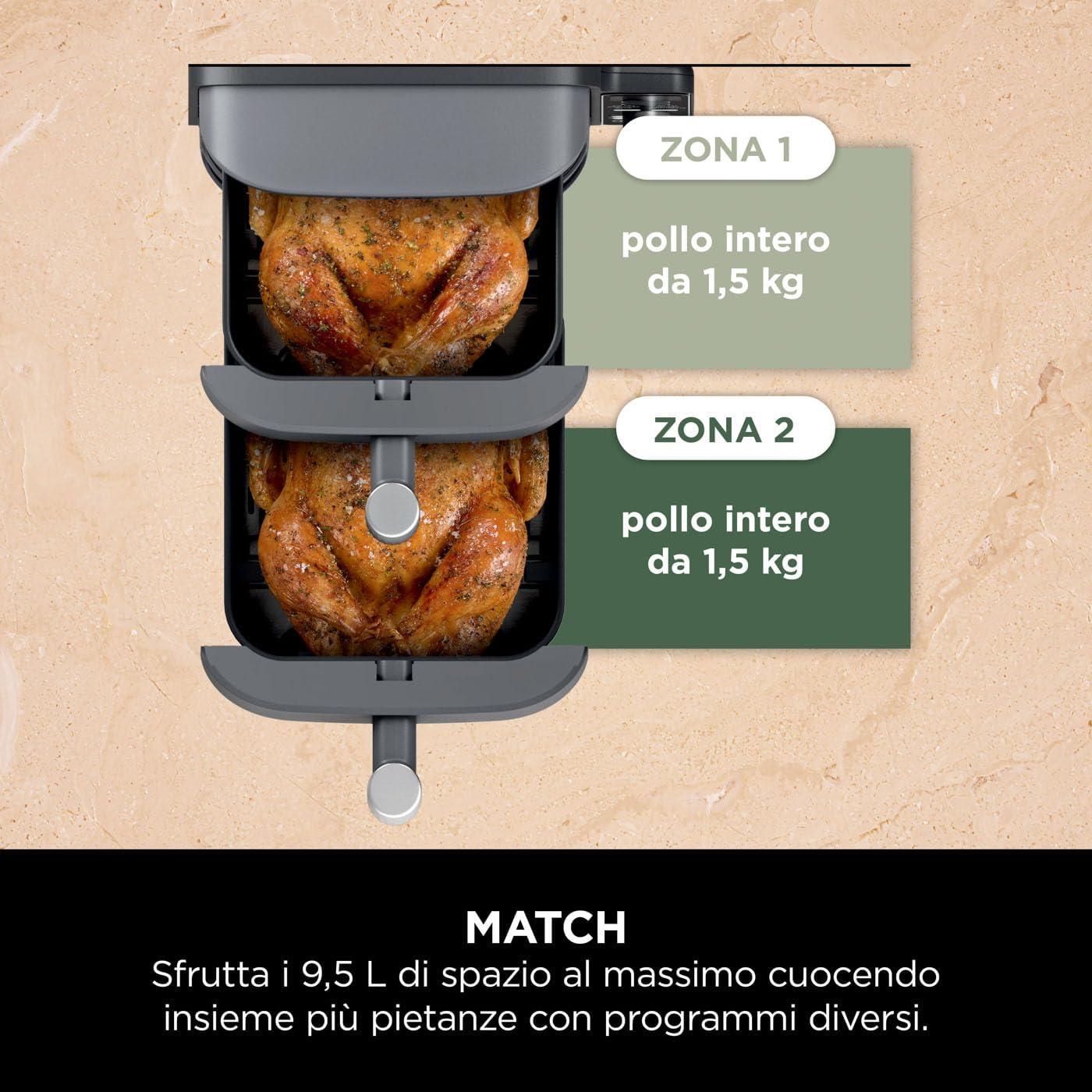 NINJA | FRIGGITRICE AD ARIA DOUBLE STACK XL DA 9.5 LT SL400EU