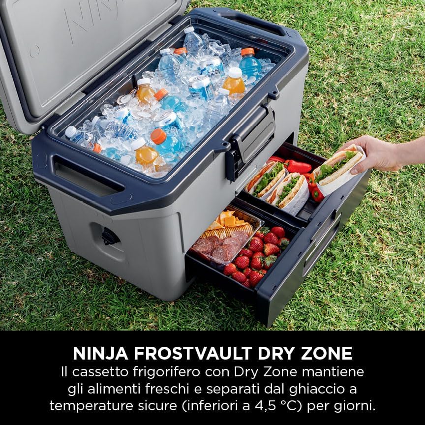 NINJA | GHIACCIAIA RIGIDA FROSTVAULT 47 LT - GRIGIO ARDESIA