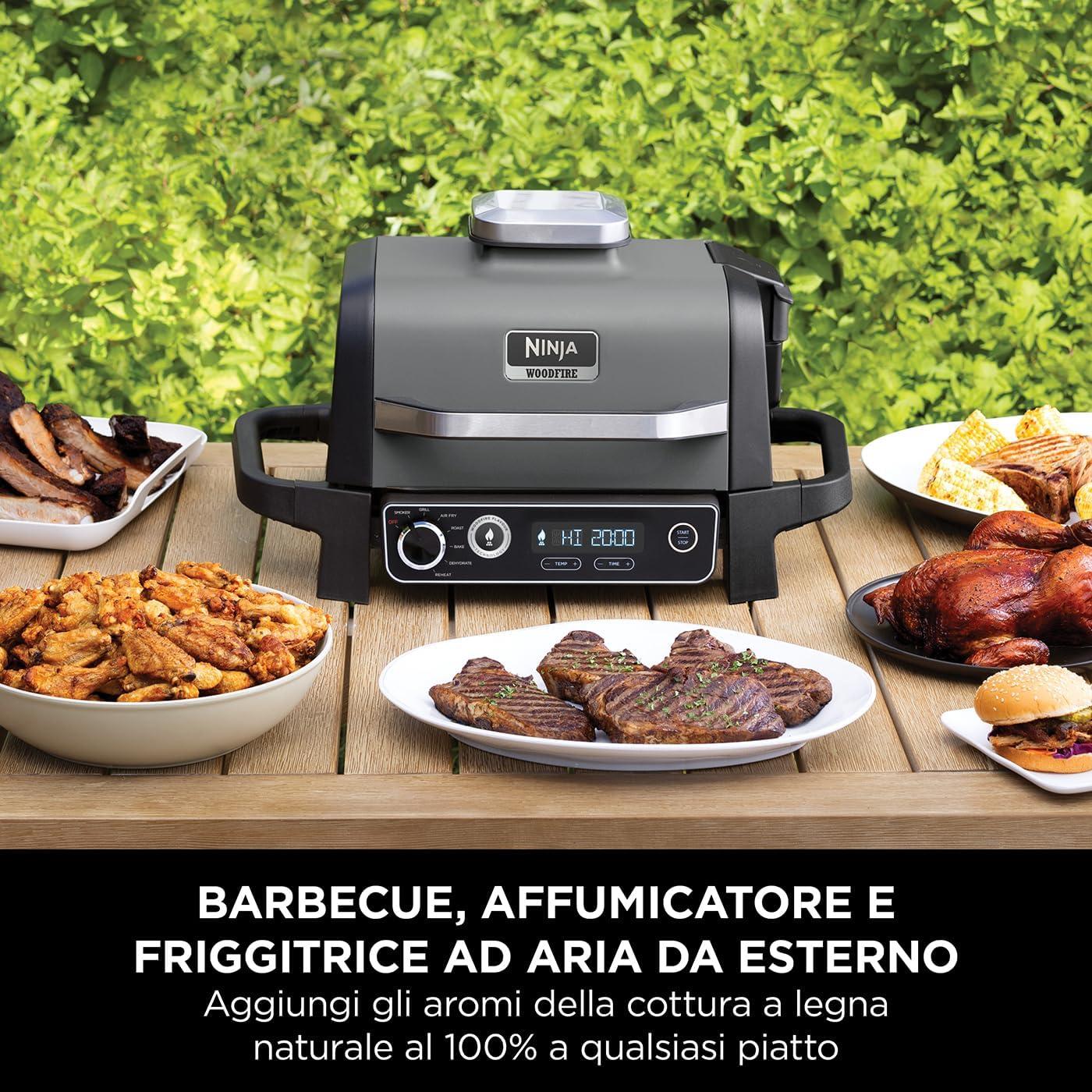 NINJA | BARBECUE ELETTRICO NINJA WOODFIRE CON AFFUMICATORE INTEGRATO OG701EU