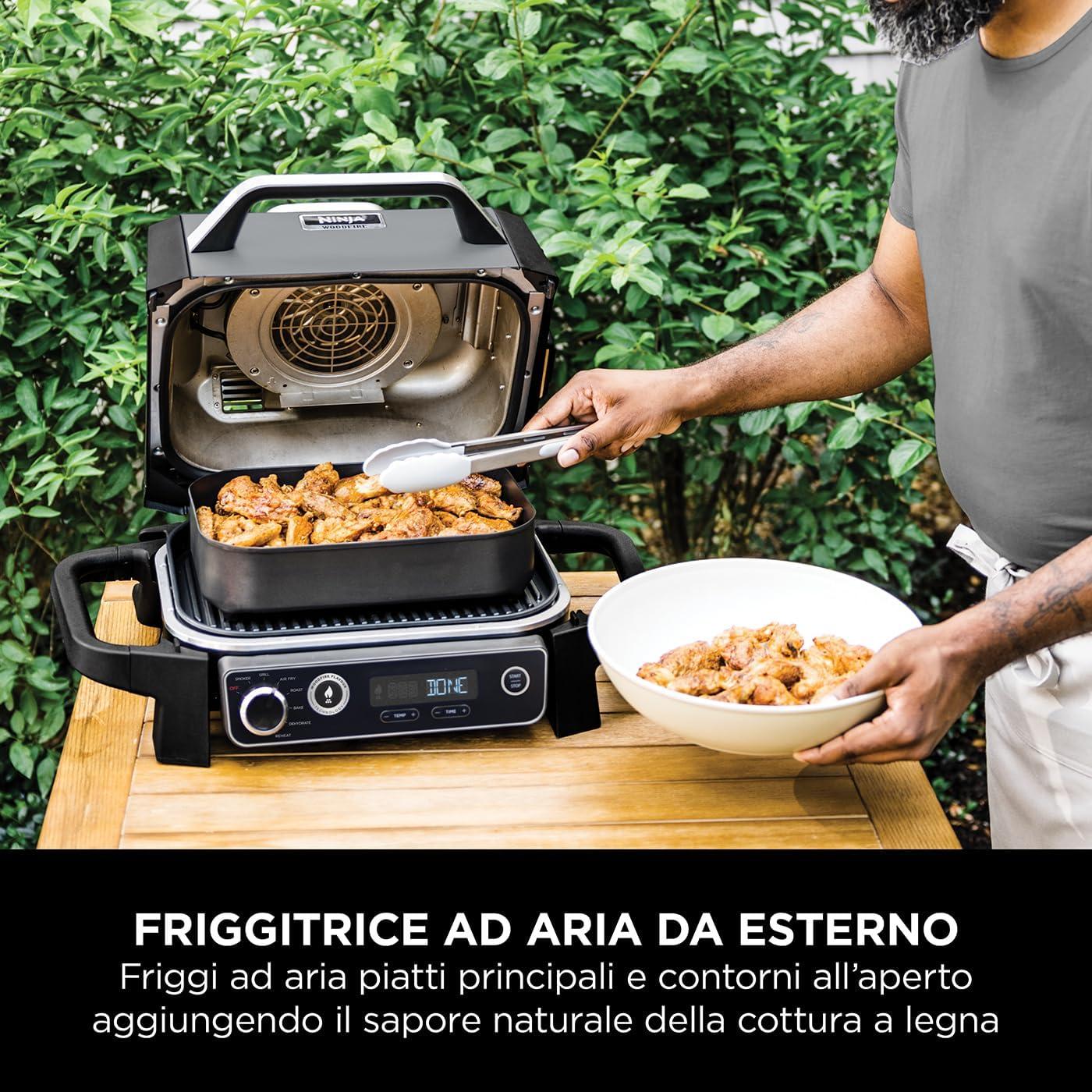 NINJA | BARBECUE ELETTRICO NINJA WOODFIRE CON AFFUMICATORE INTEGRATO OG701EU