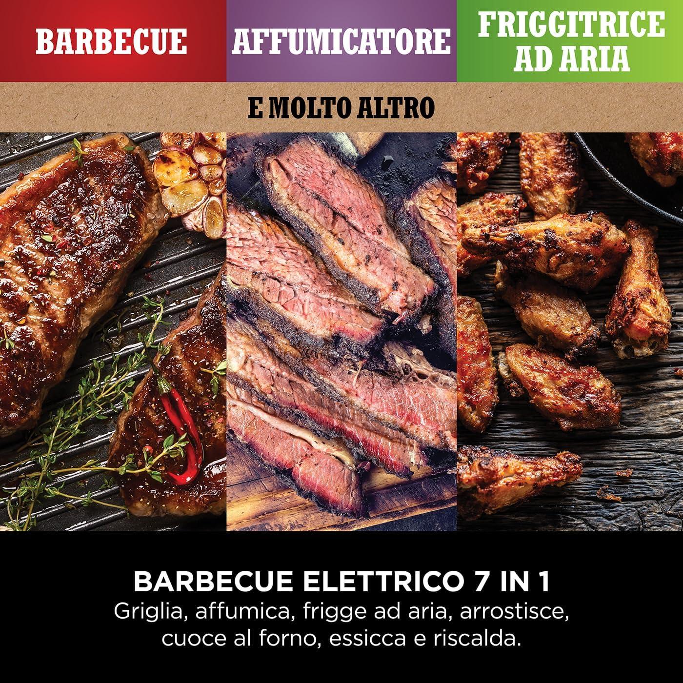 NINJA | BARBECUE ELETTRICO NINJA WOODFIRE CON AFFUMICATORE INTEGRATO OG701EU