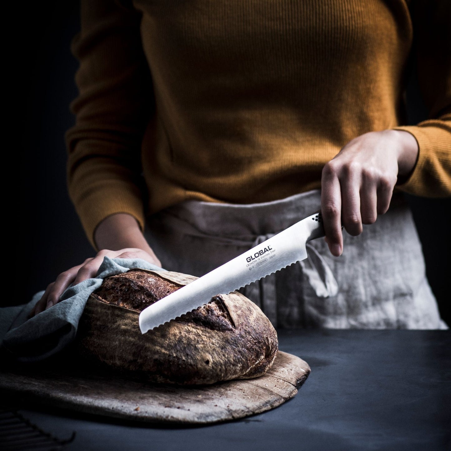 GLOBAL | COLTELLO PANE 22 CM