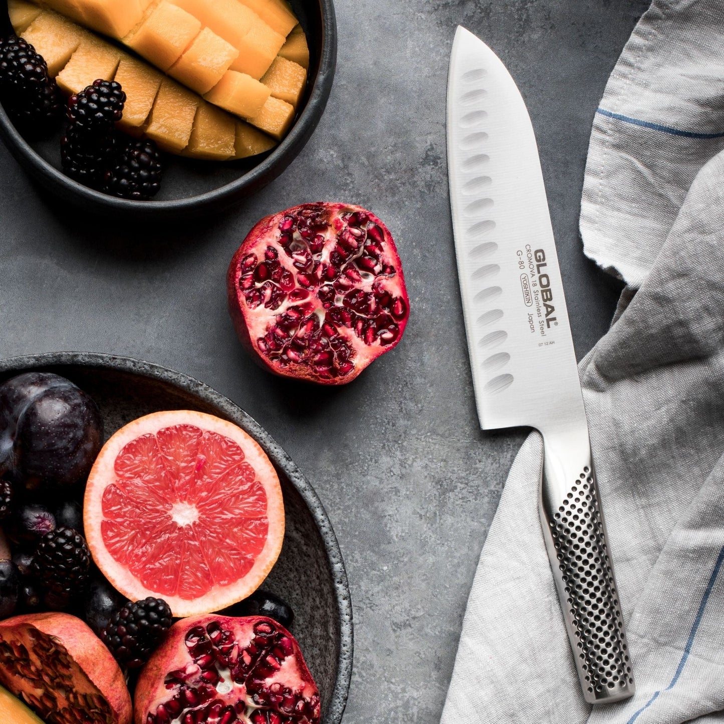 GLOBAL | COLTELLO SANTOKU 18 CM