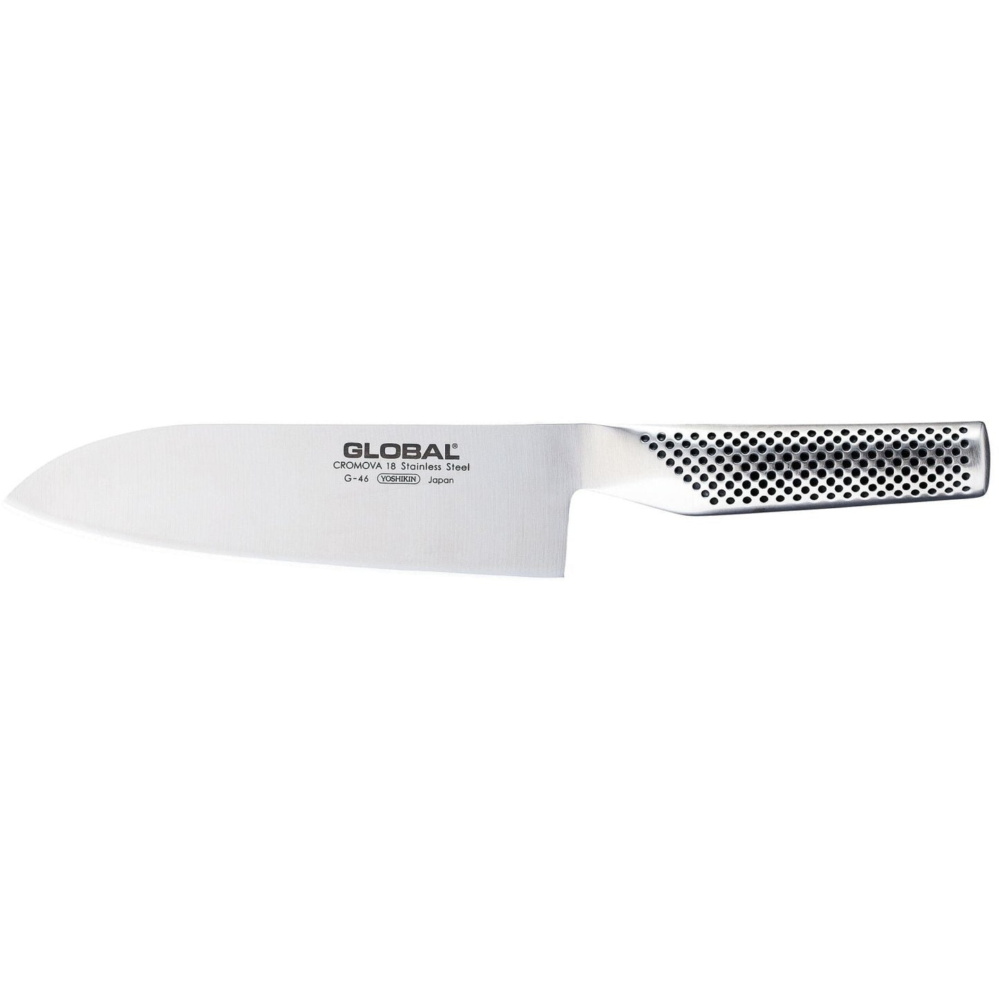 GLOBAL | COLTELLO SANTOKU LISCIO 18 CM