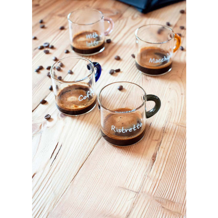 WD | SET 6 TAZZINE CAFFE IN VETRO 100 ML