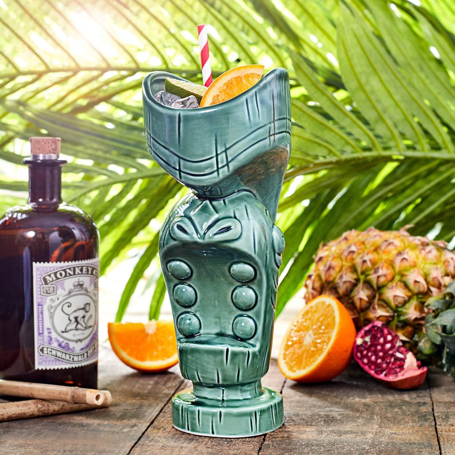 TIKI | MUG BOCCA LARGA IN CERAMICA VERDE CL 65