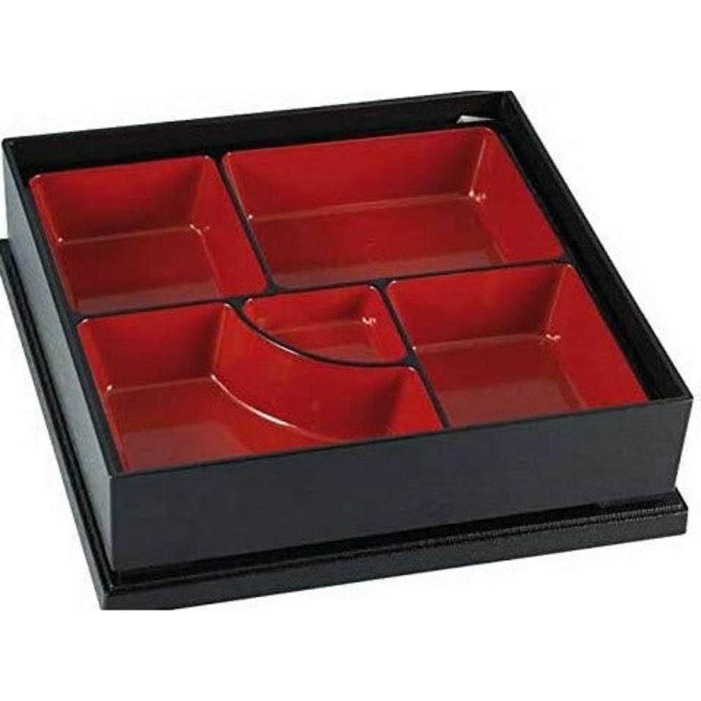 PADERNO | SCATOLA VASSOIO BENTO 25X25 IN MELAMINA CON COPERCHIO