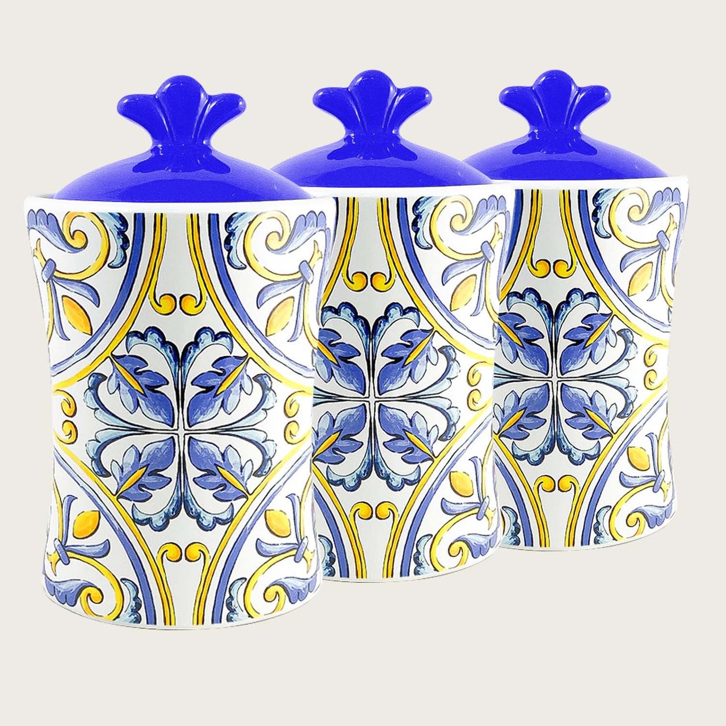 FRESCURA | TRIS BARATTOLI VIETRI IN CERAMICA
