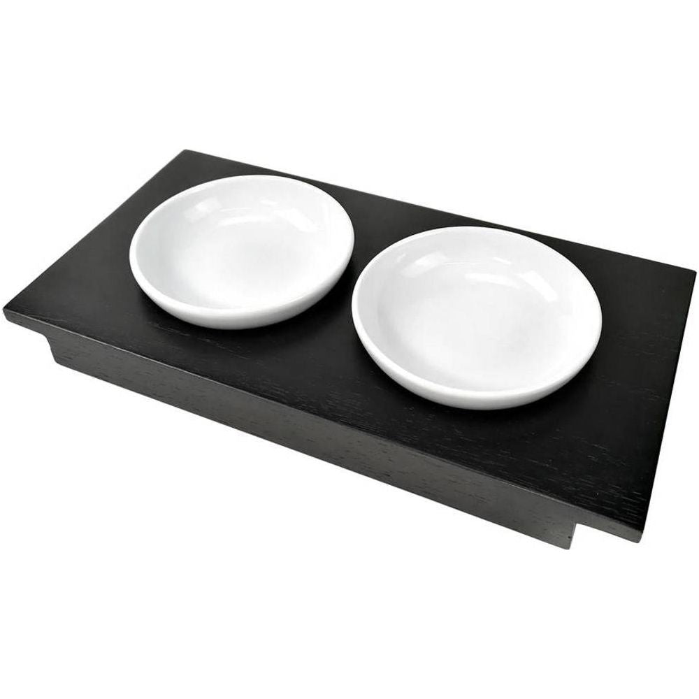 MEDRI | ANTIPASTIERA 2 SCOMPARTI 33X17 CM NERO