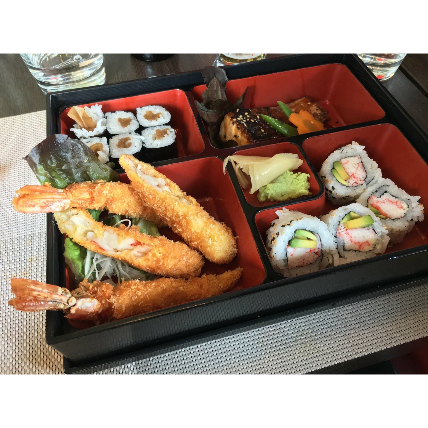 PADERNO | SCATOLA VASSOIO BENTO 25X25 IN MELAMINA CON COPERCHIO