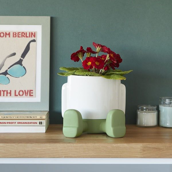 BALVI | VASO DA FIORI IN CERAMICA MR SITTY GOLD EDITION