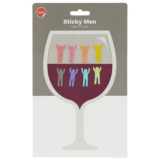 BALVI | SEGNA BICCHIERI STICKY MEN X8