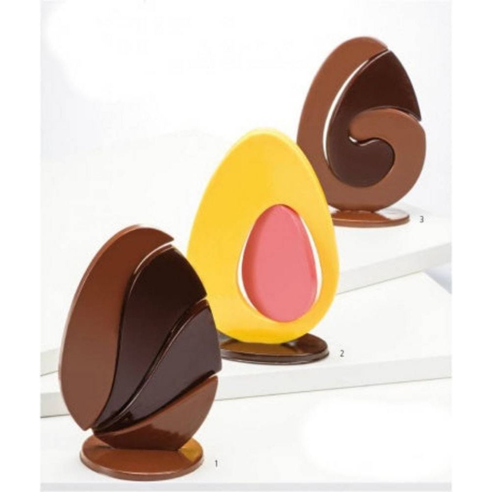 MARTELLATO | KIT 3 STAMPI CIOCCOLATO UOVA 2D