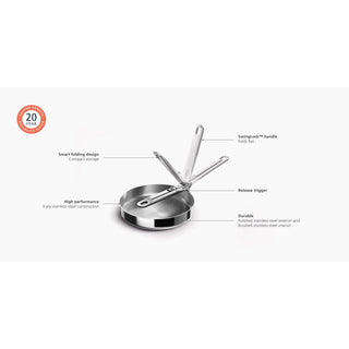 Padella Joseph Joseph Acciaio Inox 20 cm Induzione