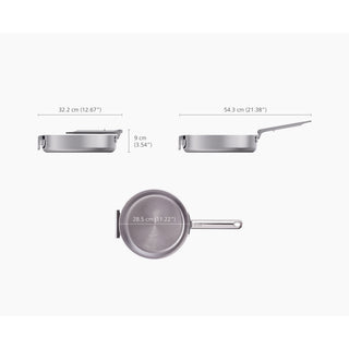 JOSEPH JOSEPH | PADELLA SPACE ACCIAIO INOX 28 CM