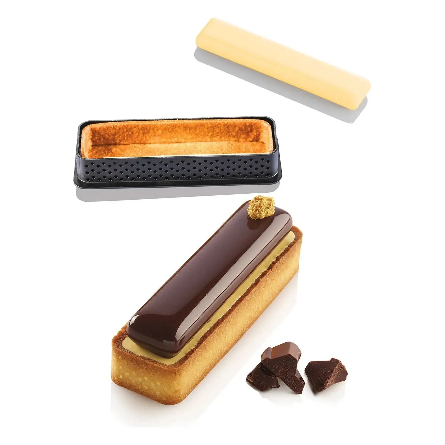 SILIKOMART | TARTE RING RECTANGULAR 12 CM PZ 6