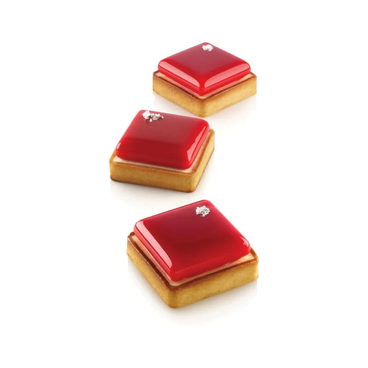 SILIKOMART | KIT TARTE RING SQUARE DA 80X80 MM