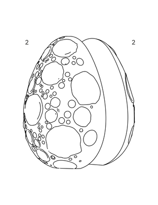 Stampo Uovo Luna Pavoni KT223 Ø14 cm Cratere