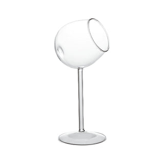 Bicchiere Slanted Wine 15 cl Paderno Vetro Borosilicato