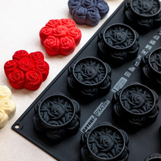 Pavoni Bouquet de Roses Silicone Mould 12 Impressions