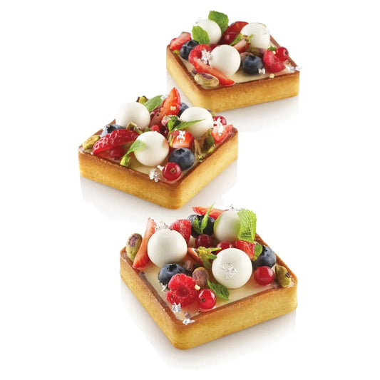 SILIKOMART | TARTE RING QUADRATO DA 80X80 MM