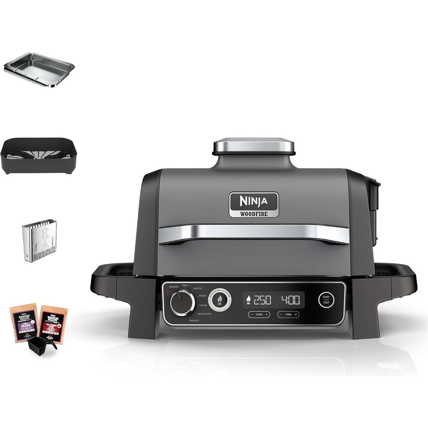 NINJA | BARBECUE ELETTRICO NINJA WOODFIRE CON AFFUMICATORE INTEGRATO OG701EU