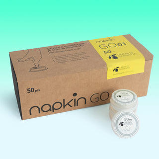 Napkin Go Moisturised Wipe Capsule 100% Viscose