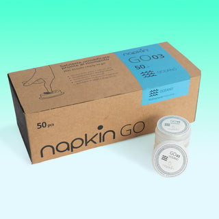 Napkin Go Moisturised Wipe Capsule 100% Viscose