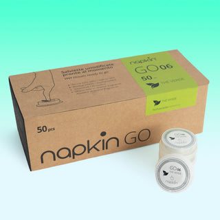 Napkin Go Moisturised Wipe Capsule 100% Viscose