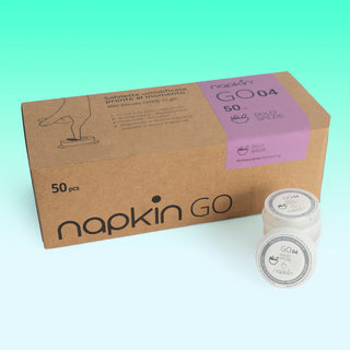 Napkin Go Moisturised Wipe Capsule 100% Viscose
