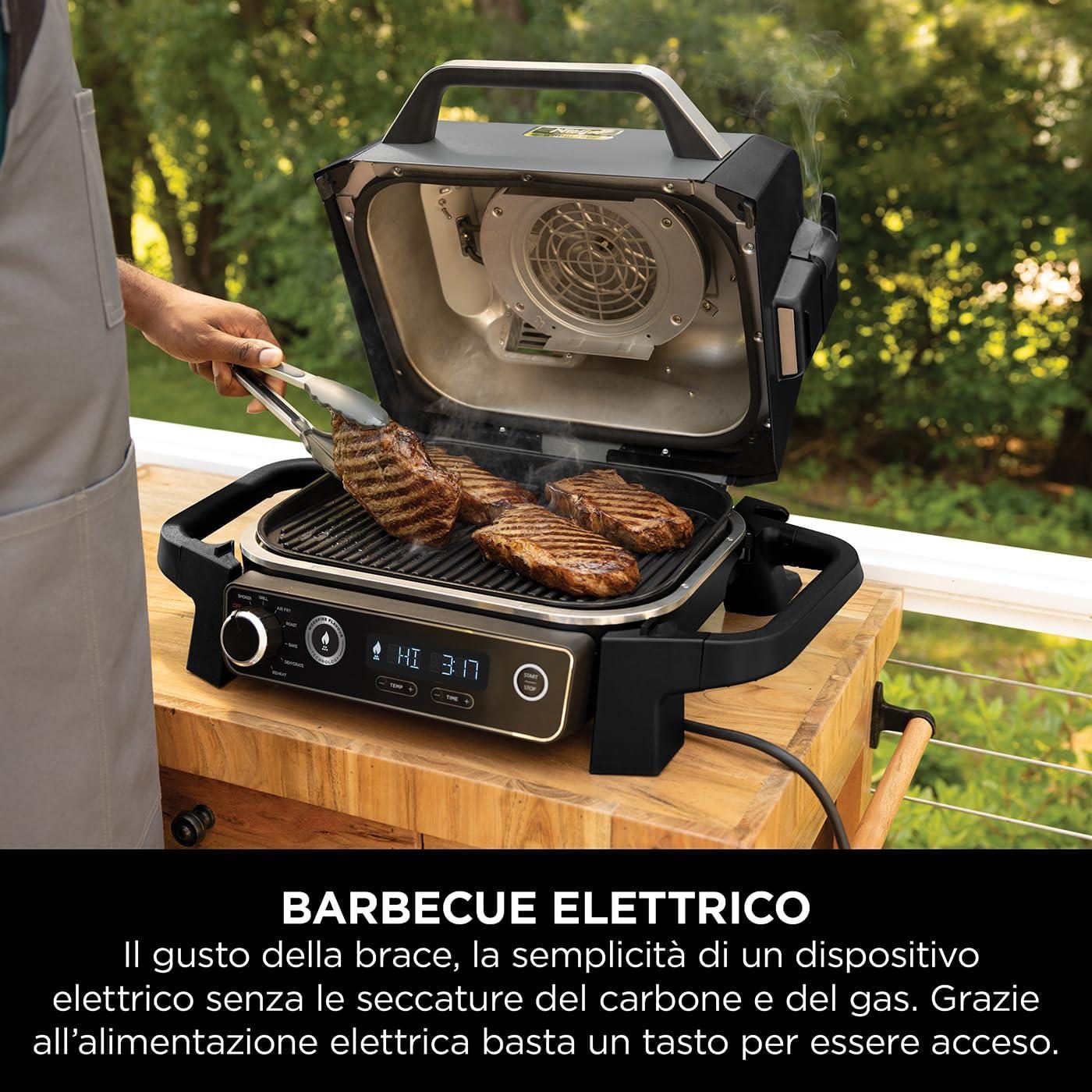 NINJA | BARBECUE ELETTRICO NINJA WOODFIRE CON AFFUMICATORE INTEGRATO OG701EU