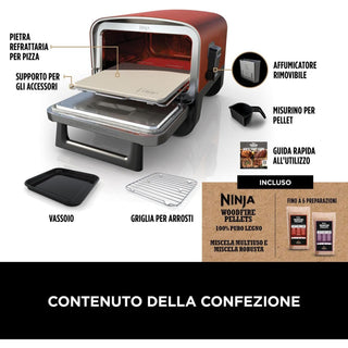 Ninja Woodfire OO101EU Four Électrique 370°C