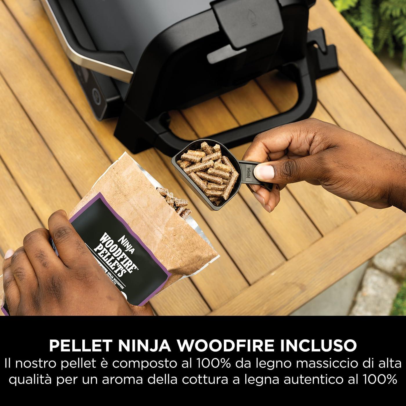 NINJA | BARBECUE ELETTRICO NINJA WOODFIRE CON AFFUMICATORE INTEGRATO OG701EU
