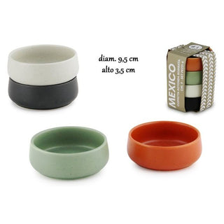 Ciotoline Frescura Mexico Ceramica Set 4 Pezzi