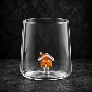Bicchiere Conico Christmas Miniatures 48 cc in Vetro Borosilicato – 6 Decori Natalizi Assortiti