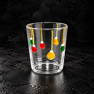 Bicchiere in Vetro 250 ml con Decori Natalizi – 10 Fantasie Disponibili