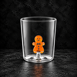 Bicchiere Conico Christmas Miniatures 35 cc in Vetro Borosilicato – 6 Decori Natalizi Assortiti