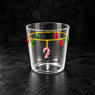 Bicchiere in Vetro 250 ml con Decori Natalizi – 10 Fantasie Disponibili