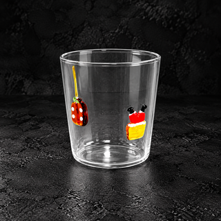 Bicchiere in Vetro 250 ml con Decori Natalizi – 10 Fantasie Disponibili