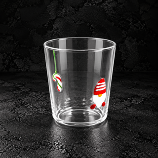 Bicchiere in Vetro 250 ml con Decori Natalizi – 10 Fantasie Disponibili