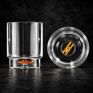 Zafferano Teca Winter Games – Bicchieri in Vetro Borosilicato 35 cl