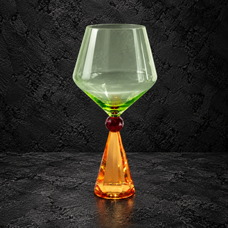 Calice per gin tonic in vetro con base effetto diamante